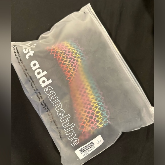 Cupshe Colorful Smocked Cover-Up Tube Romper NWT Size Large - Picture 4 of 8